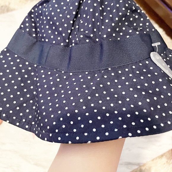 Gymboree Polkadot Bucket hat Summer hat with Bow Size 6-12 months NWT - Picture 5 of 10